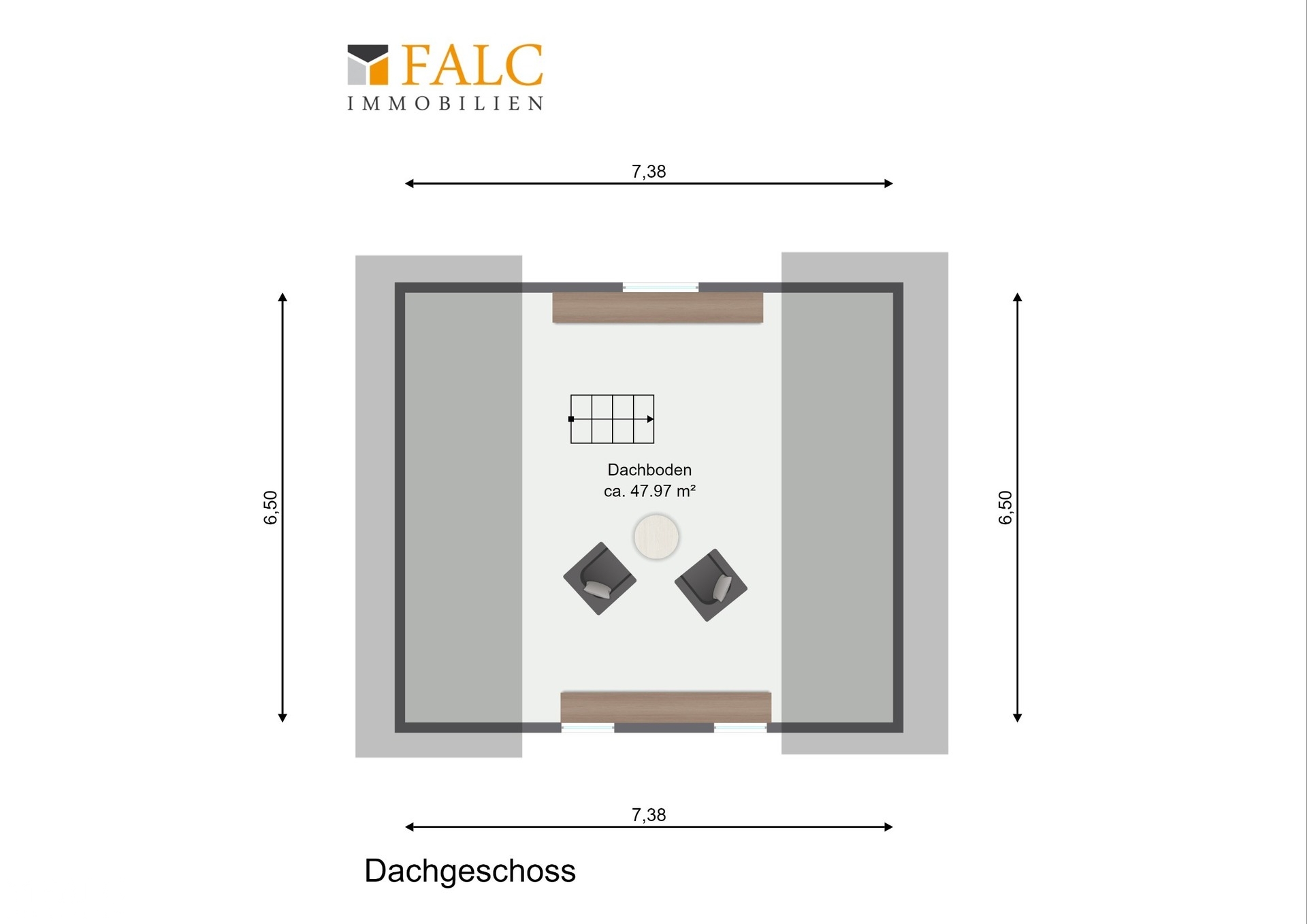 Grundriss Dachboden